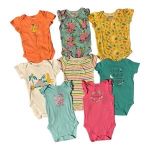 •Baby Girl Bodysuit Short Sleeve Set